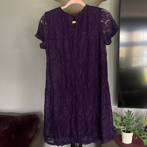 Royal Purple lace dress - Picture 2 of 4